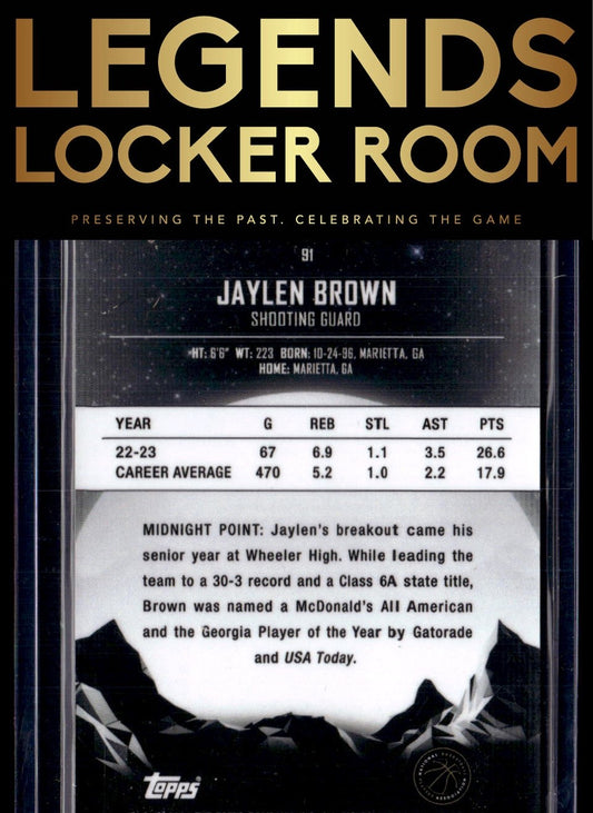 2023-24 Topps Midnight #91 Jaylen Brown