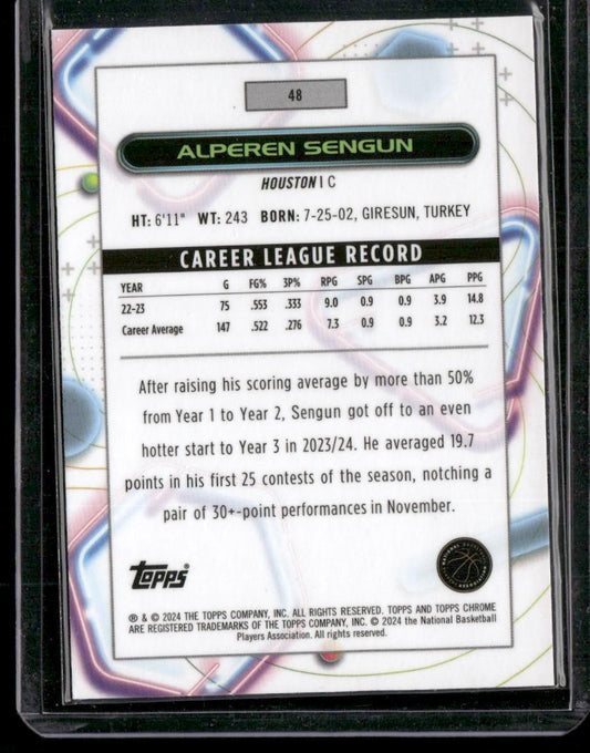 2023-24 Topps Chrome Cosmic #48 Alperen Sengun