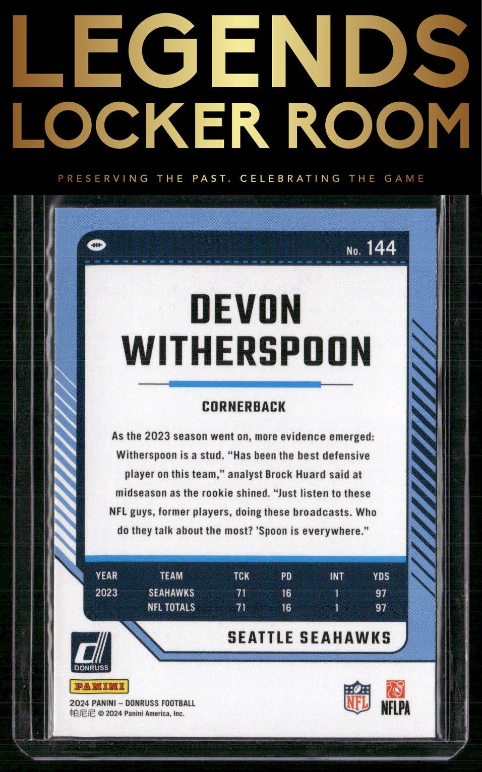 2024 Donruss #144 Devon Witherspoon