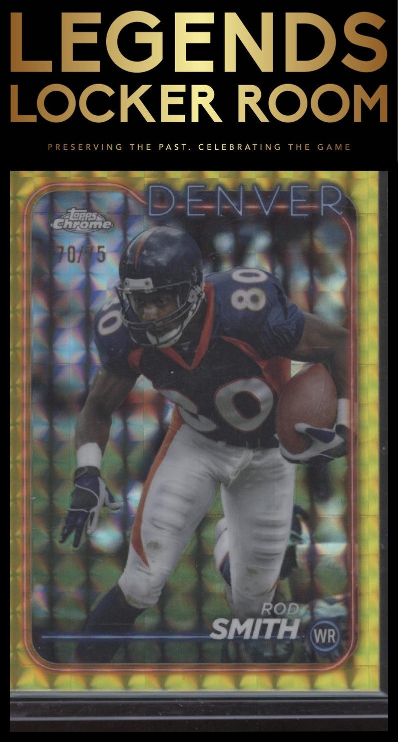 2024 Topps Chrome #62 Rod Smith Yellow Geometric Refractor #/75