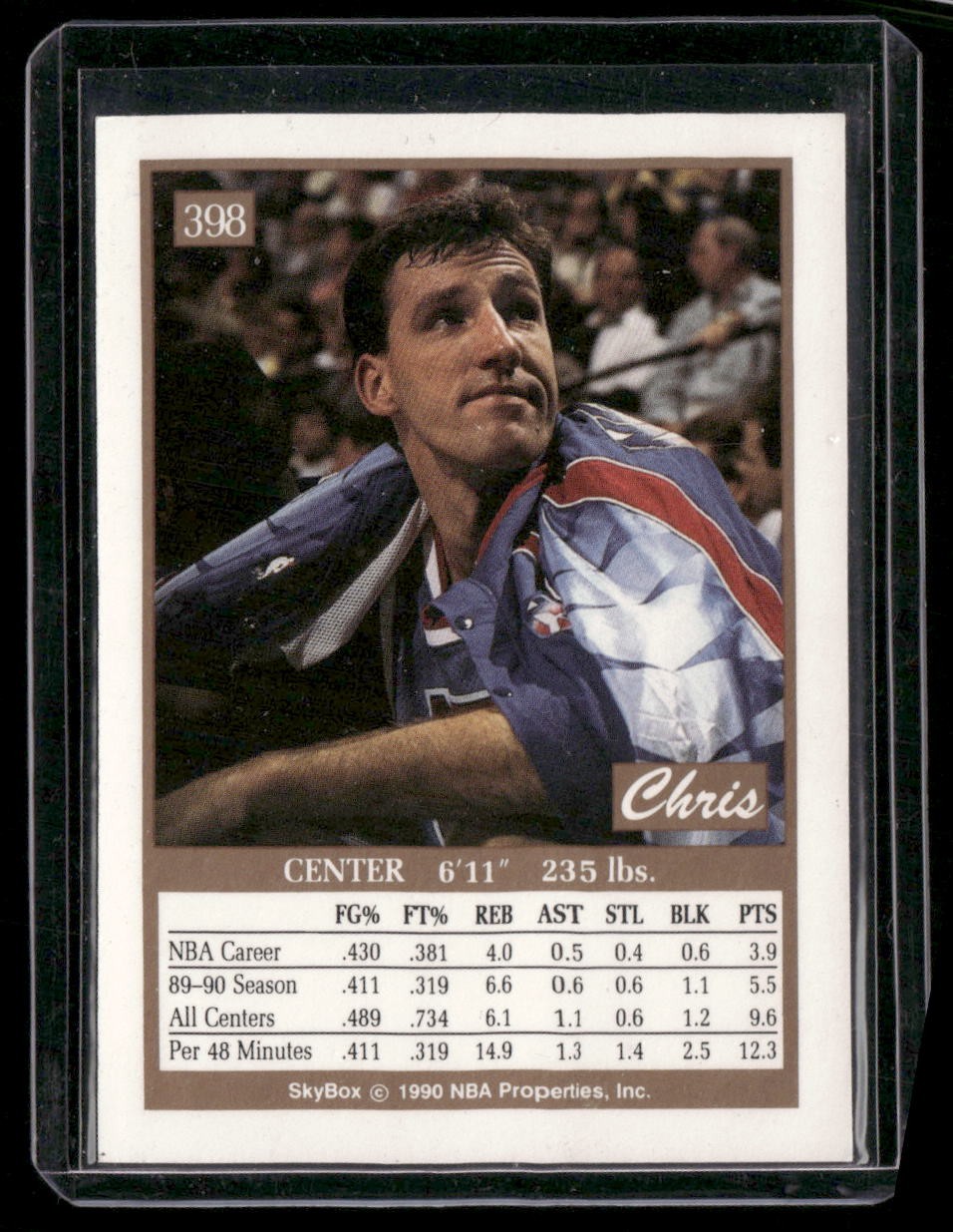 1990-91 SkyBox #398 Chris Dudley