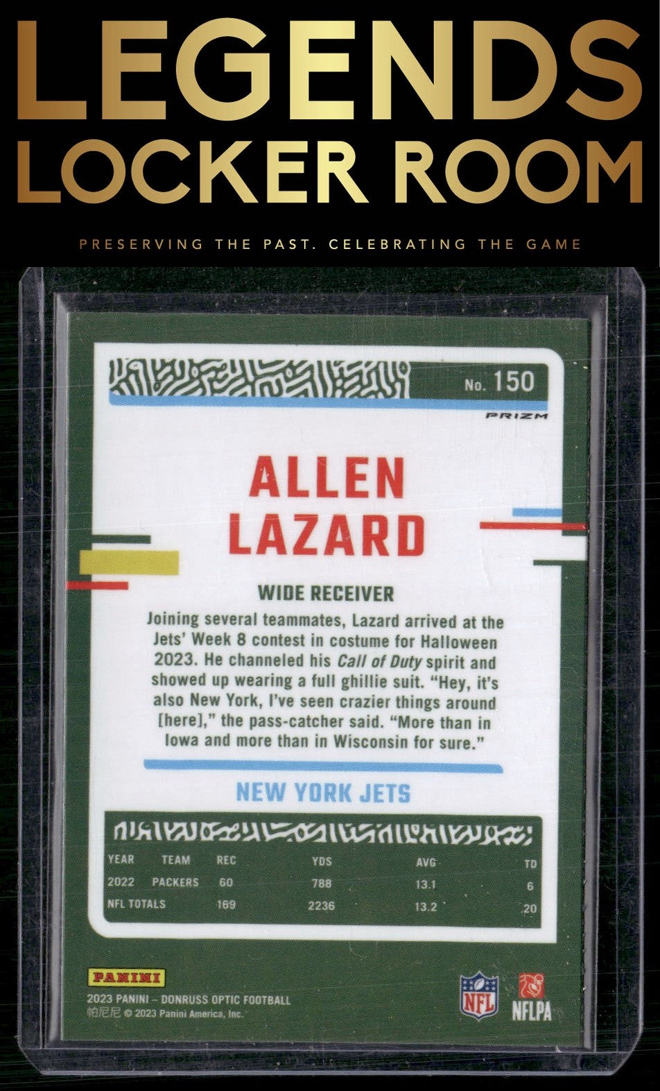 2023 Donruss Optic #150 Allen Lazard Holo