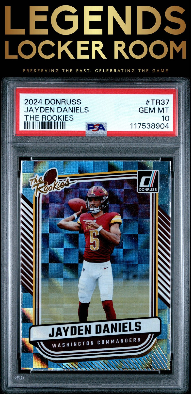 2024 Panini Donruss The Rookies #TR37 Jayden Daniels PSA 10