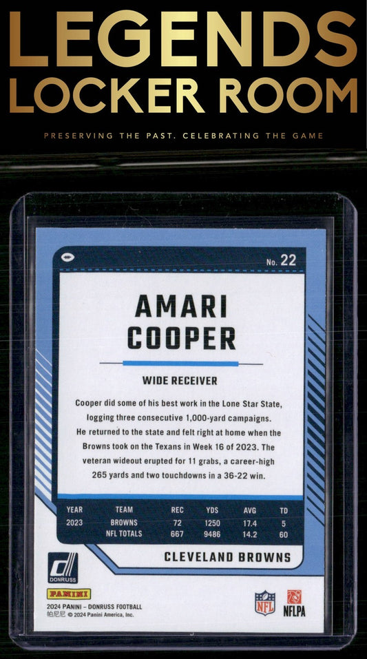 2024 Donruss #22 Amari Cooper
