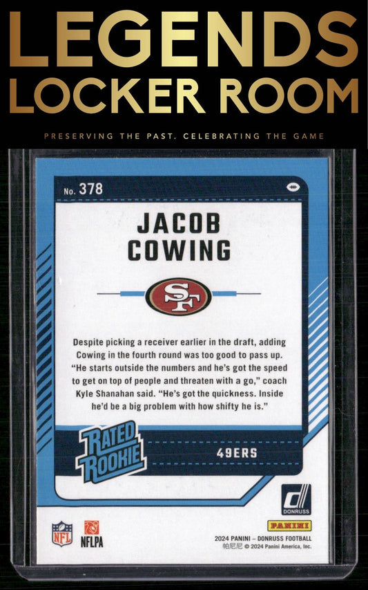 2024 Donruss #378 Jacob Cowing