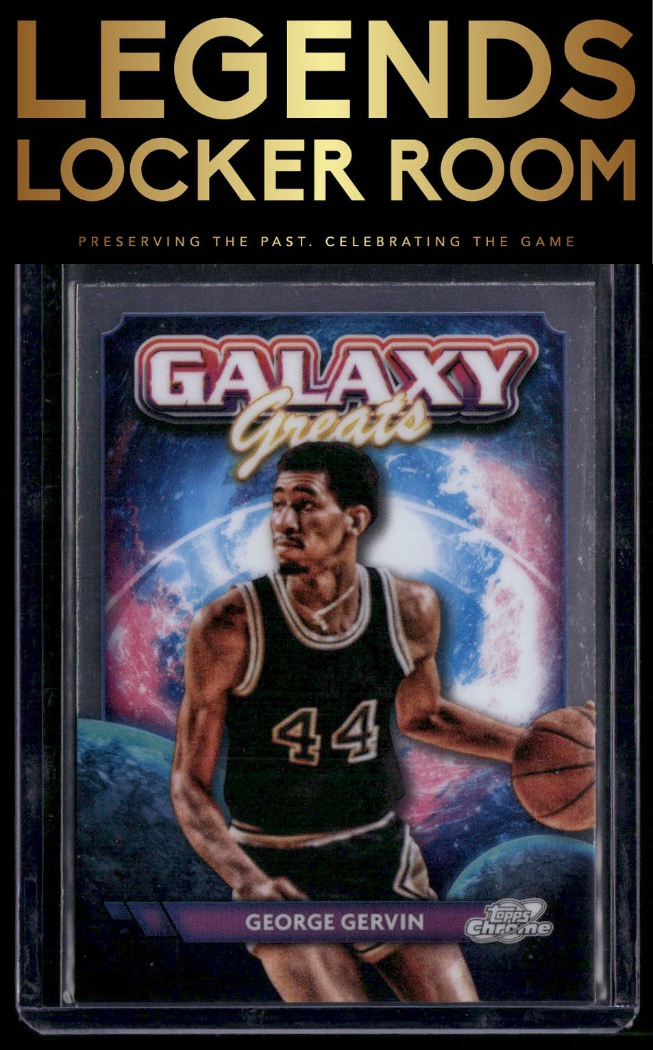 2023-24 Topps Chrome Cosmic #GG-32 George Gervin Galaxy Greats
