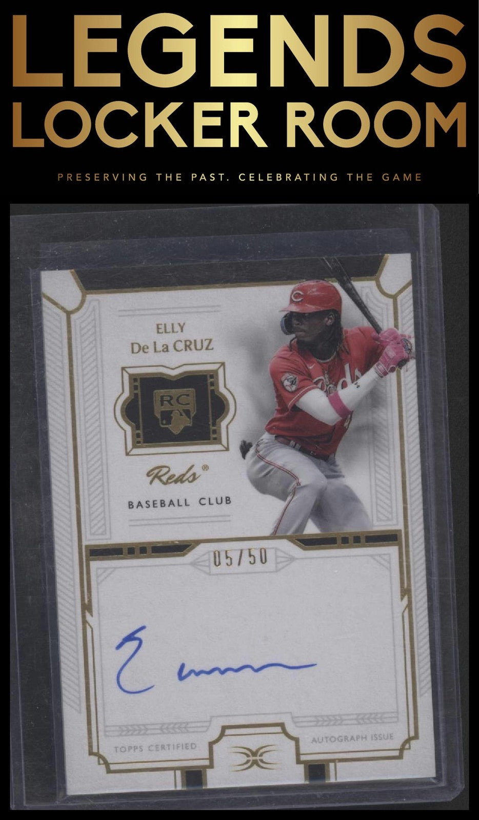 2024 Topps Definitive Collection Elly De La Cruz Definitive Rookie Auto /50