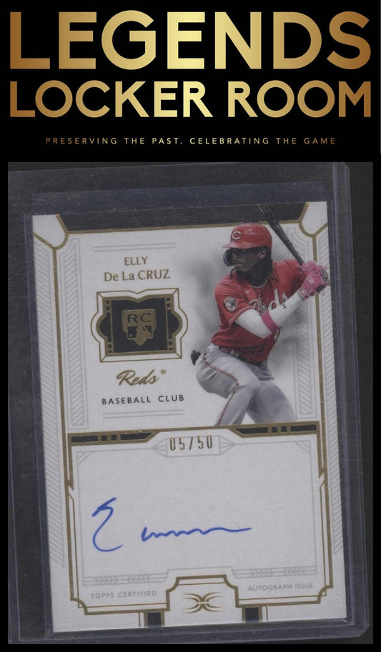 2024 Topps Definitive Collection Elly De La Cruz Definitive Rookie Auto /50