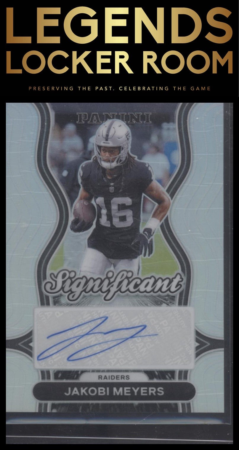 2024 Panini Prizm #SS-JMS Jakobi Meyers Significant Signatures