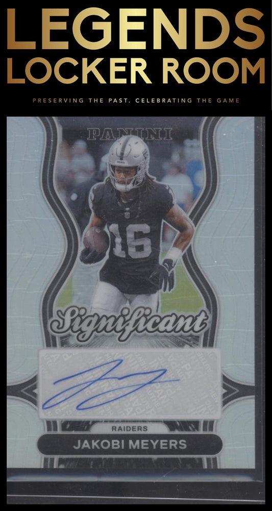 2024 Panini Prizm #SS-JMS Jakobi Meyers Significant Signatures