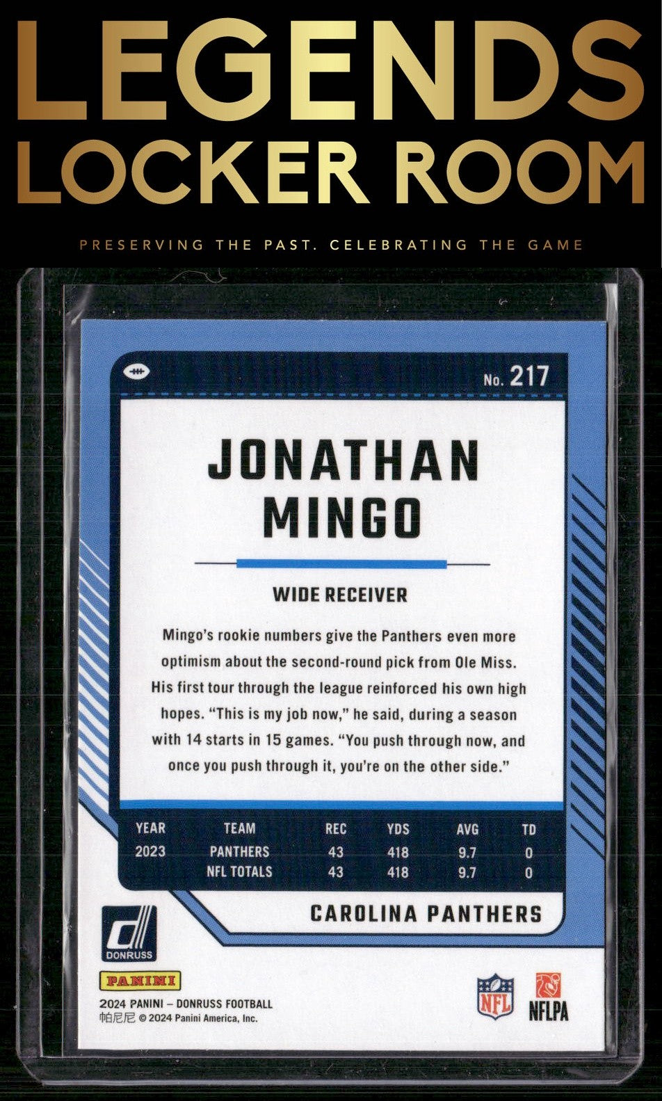 2024 Donruss #217 Jonathan Mingo
