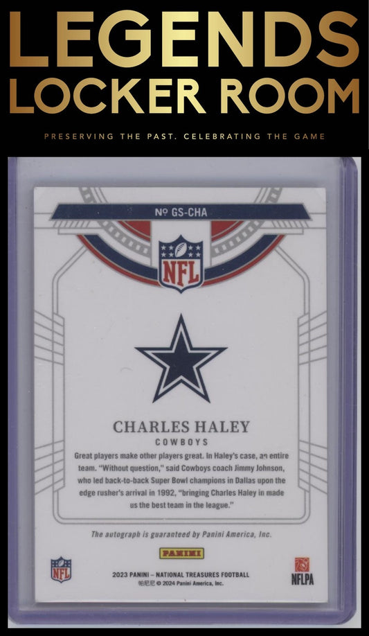 2023 Panini National Treasures Charles Haley NFL Greatest Signatures #/99