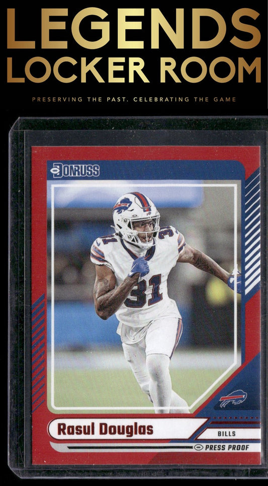 2024 Donruss #191 Rasul Douglas Press Proof Red