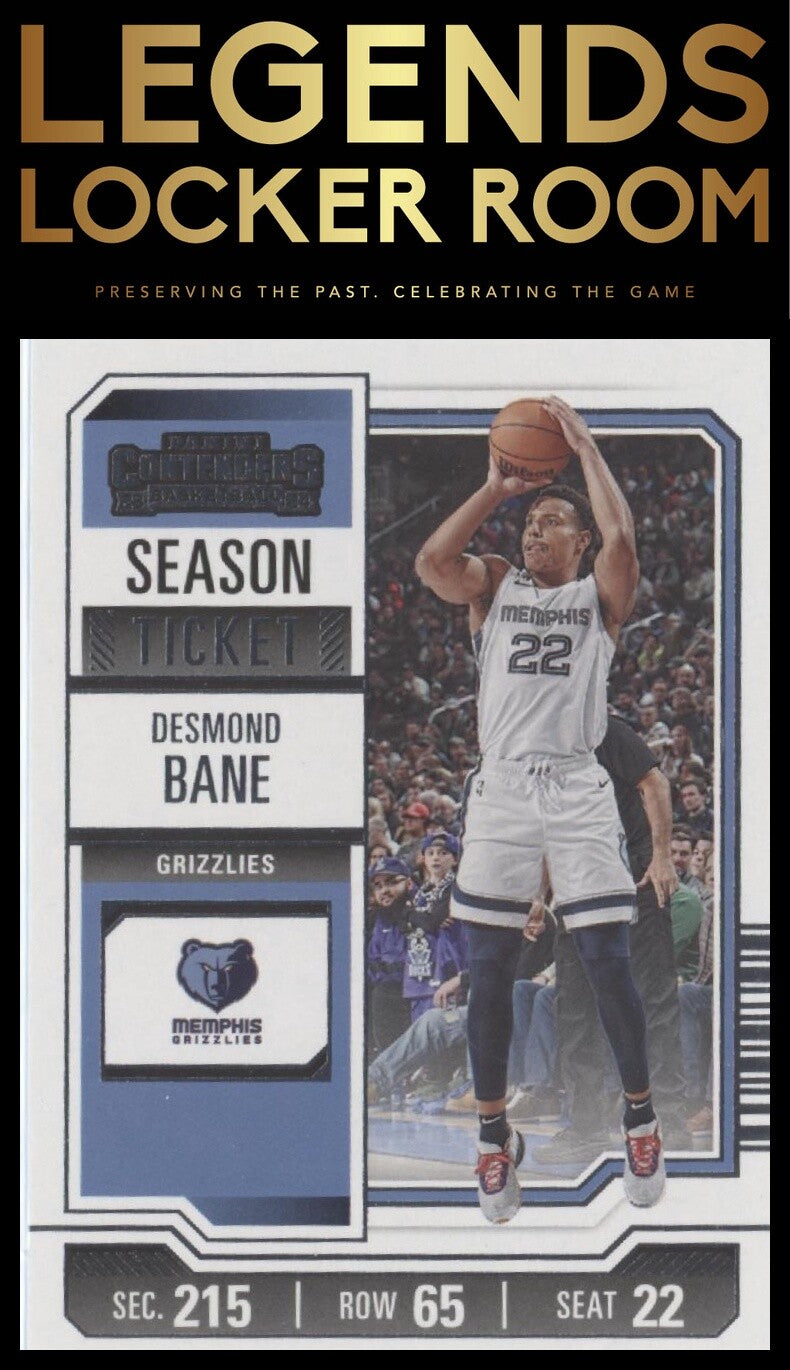 2023-24 Panini Contenders #96 Desmond Bane Season Ticket Retail
