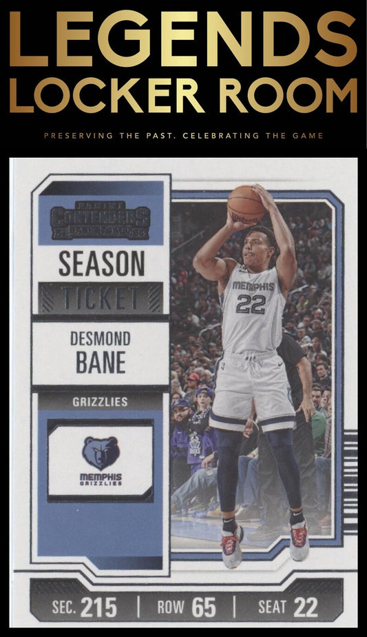 2023-24 Panini Contenders #96 Desmond Bane Season Ticket Retail