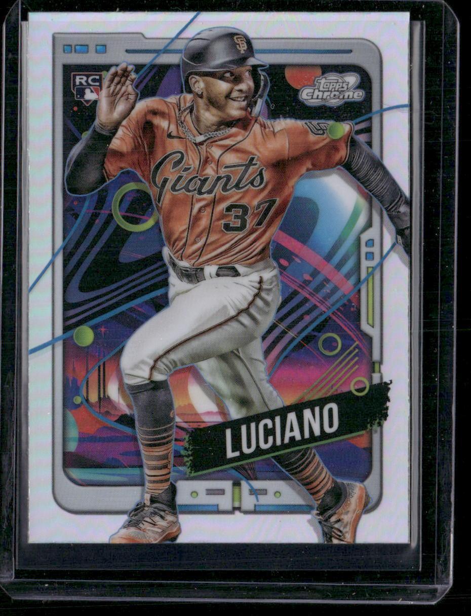 2024 Topps Chrome Cosmic #99 Marco Luciano Refractors