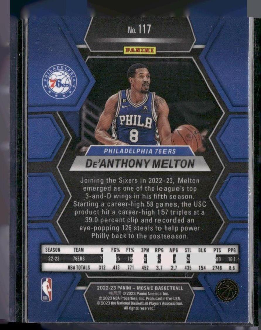 2022-23 Panini Mosaic #117 De'Anthony Melton