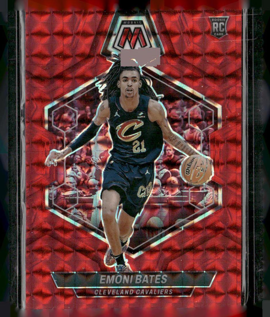 2023-24 Panini Mosaic #219 Emoni Bates Red