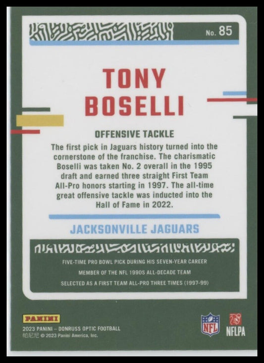 2023 Donruss Optic #85 Tony Boselli