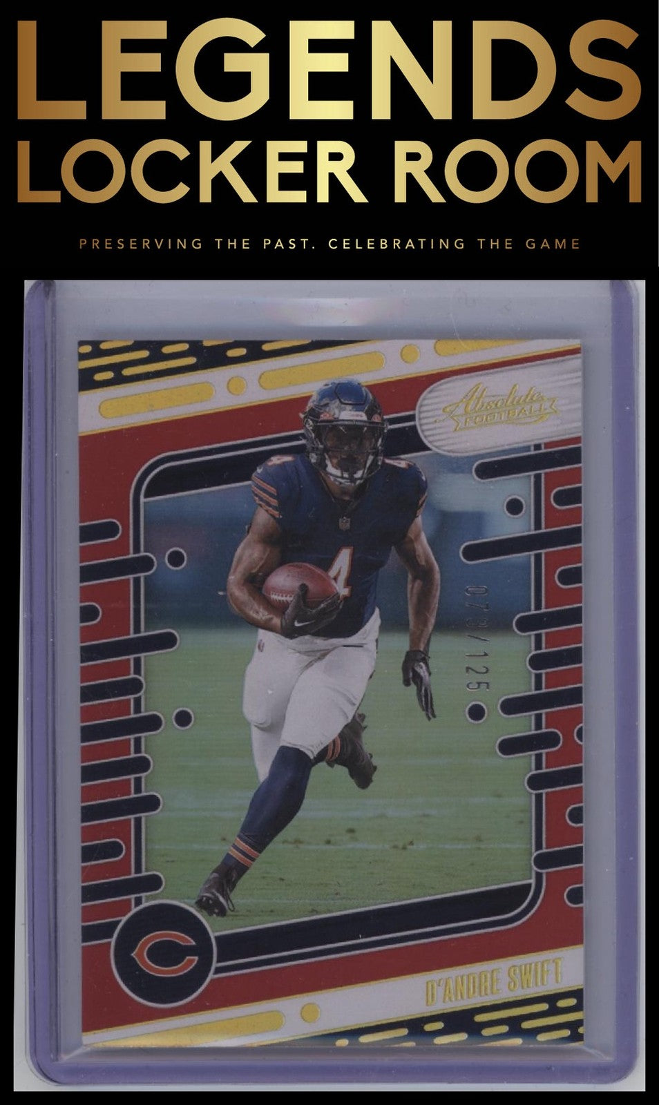 2024 Panini Absolute #17 D'Andre Swift Red Spectrum #/125
