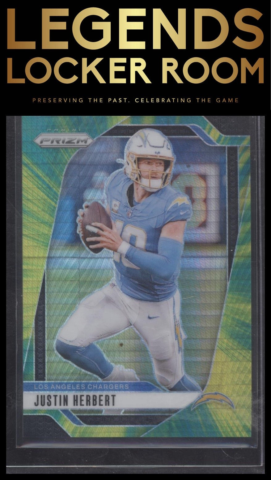 2024 Panini Prizm #157 Justin Herbert Hyper #/180