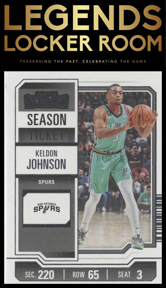 2023-24 Panini Contenders #68 Keldon Johnson Season Ticket Retail