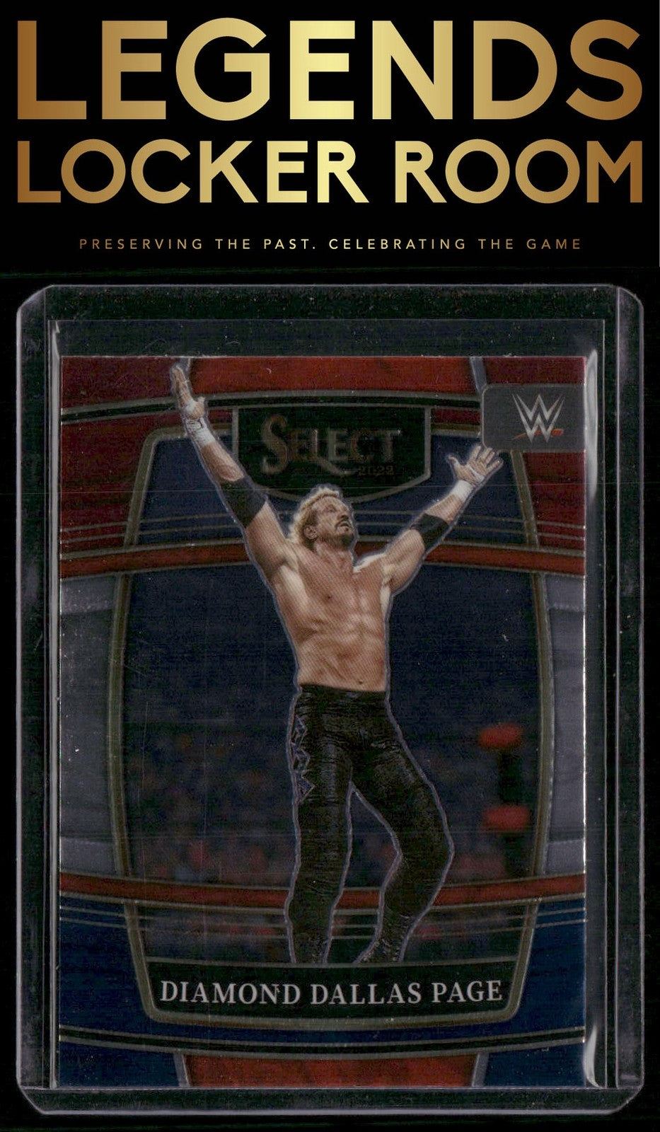 2022 Panini Select WWE #35 Diamond Dallas Page Red and Blue Prizms