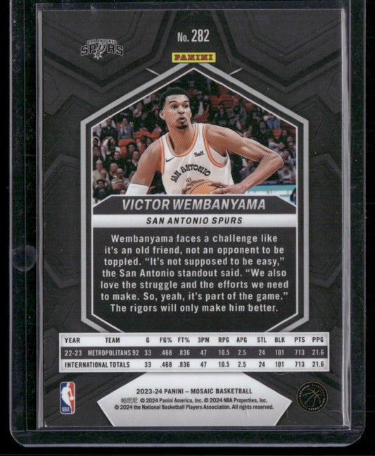 2023-24 Panini Mosaic #282 Victor Wembanyama