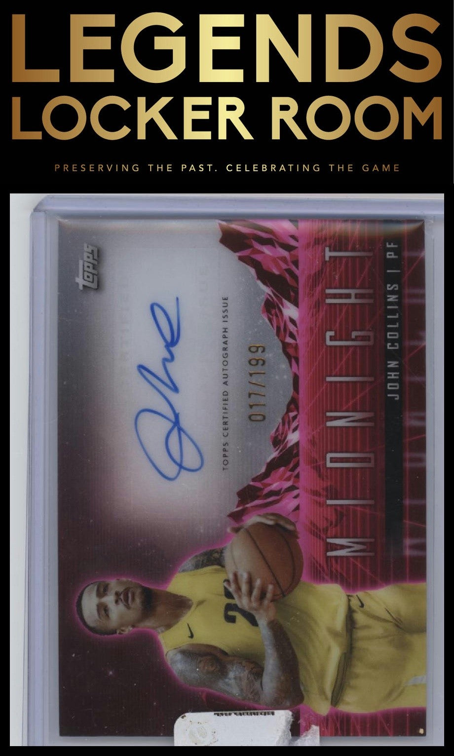 2023-24 Topps Midnight #HS-JC John Collins Horizon Signatures Twilight Max #/199