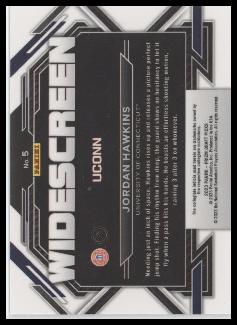 2023 Panini Prizm Draft Picks #5 Jordan Hawkins Widescreen