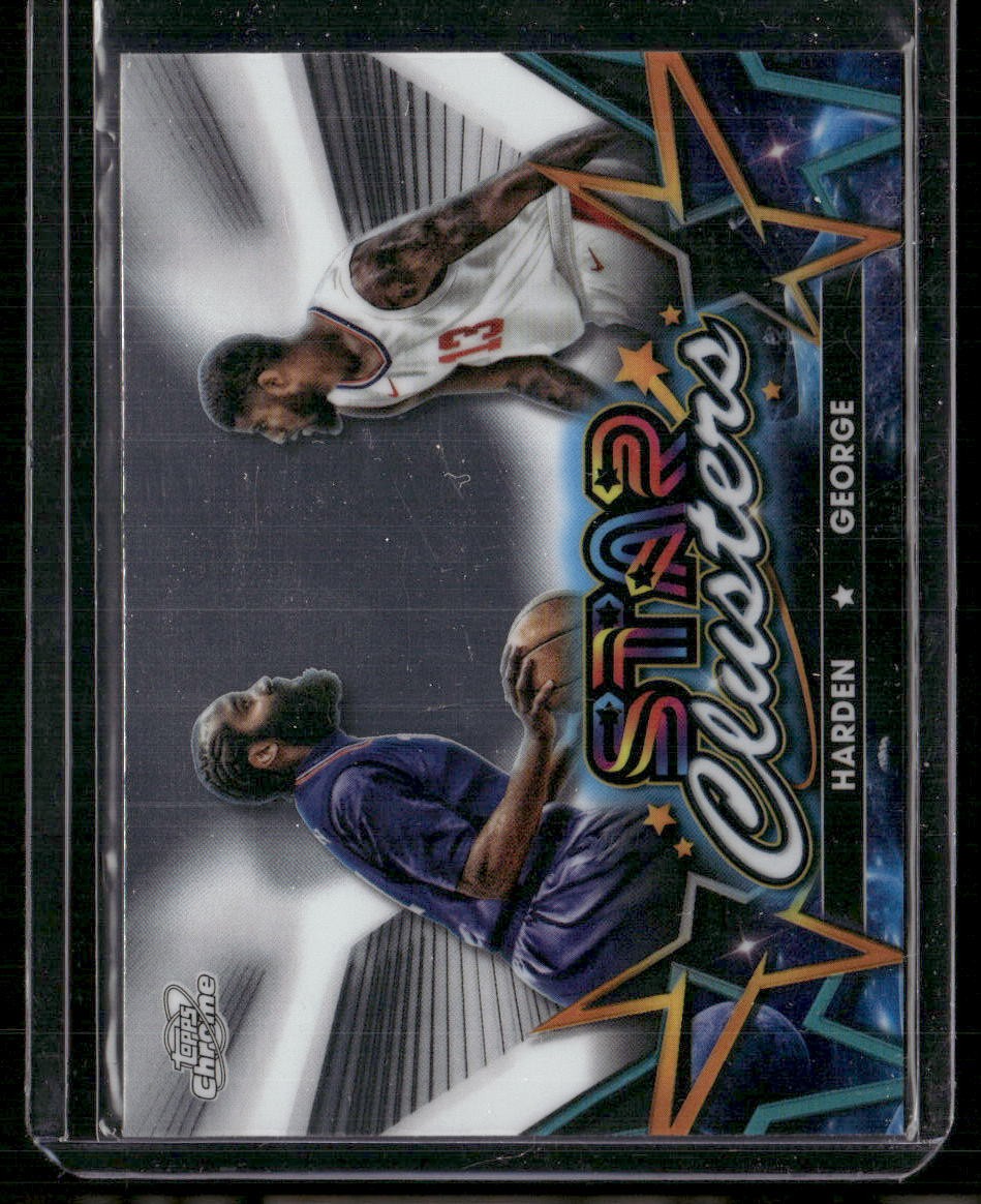 2023-24 Topps Chrome Cosmic #SC-10 Paul George / James Harden Star Clusters