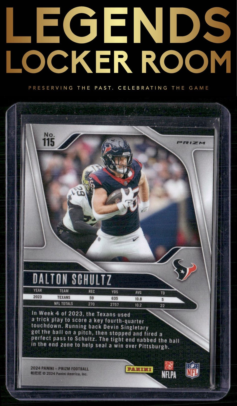 2024 Panini Prizm #115 Dalton Schultz Silver