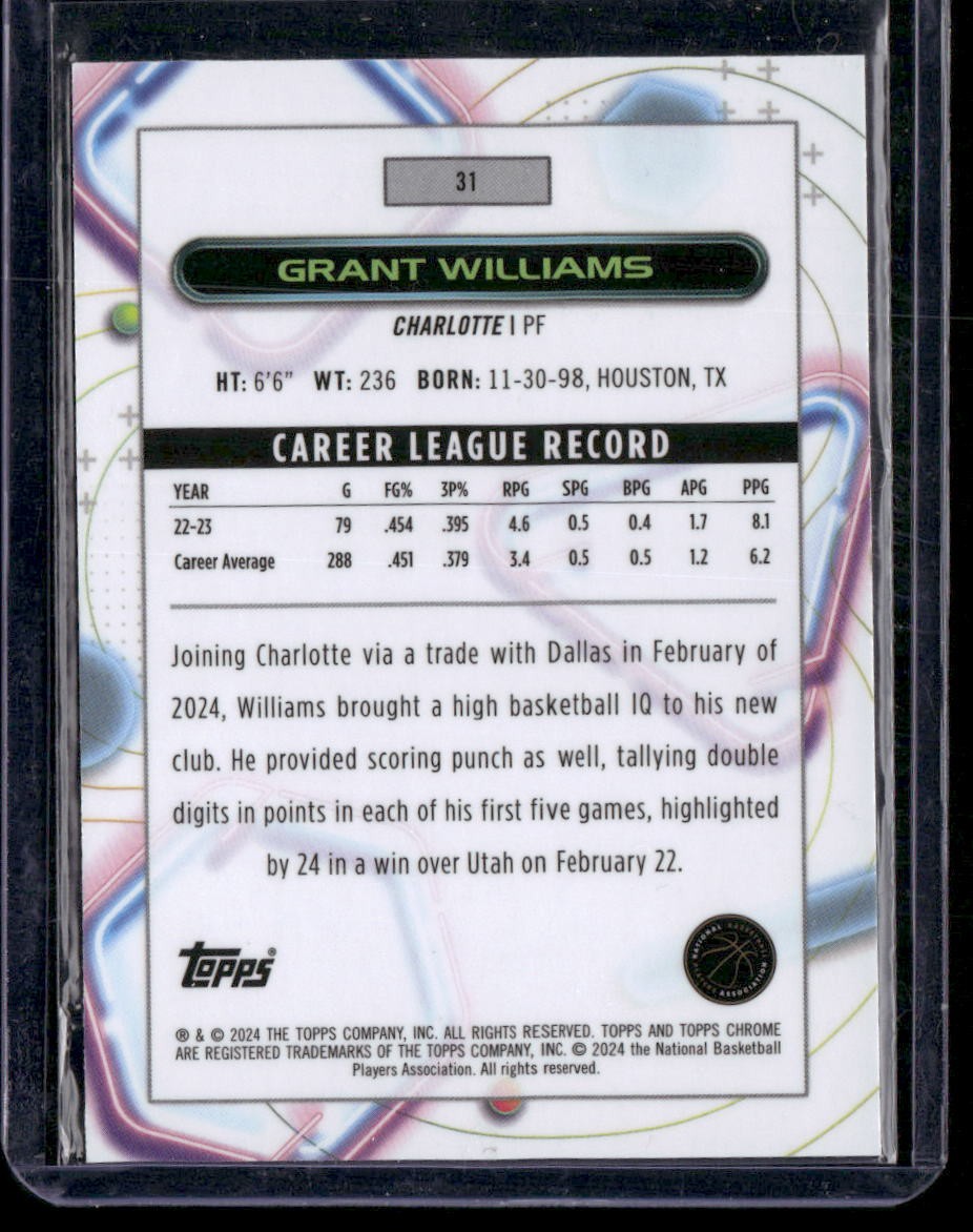 2023-24 Topps Chrome Cosmic #31 Grant Williams