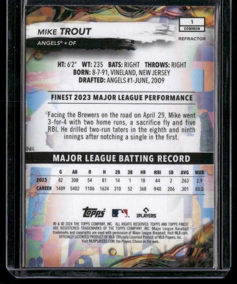 2024 Finest #1 Mike Trout Refractors