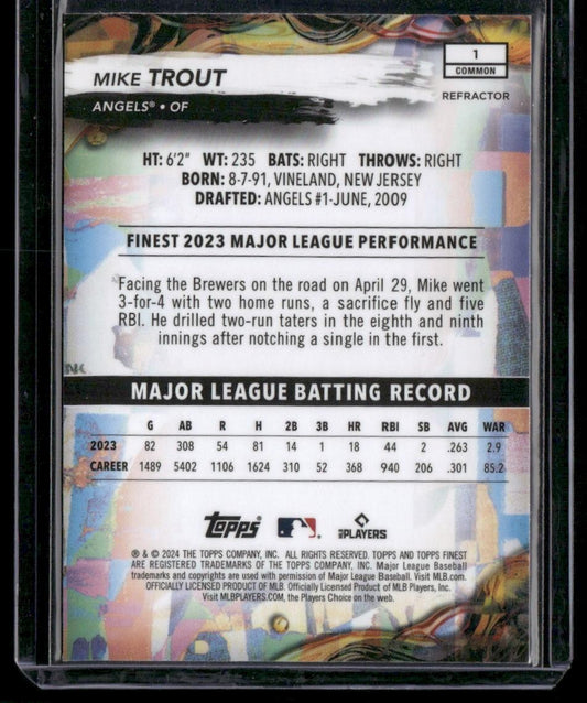 2024 Finest #1 Mike Trout Refractors