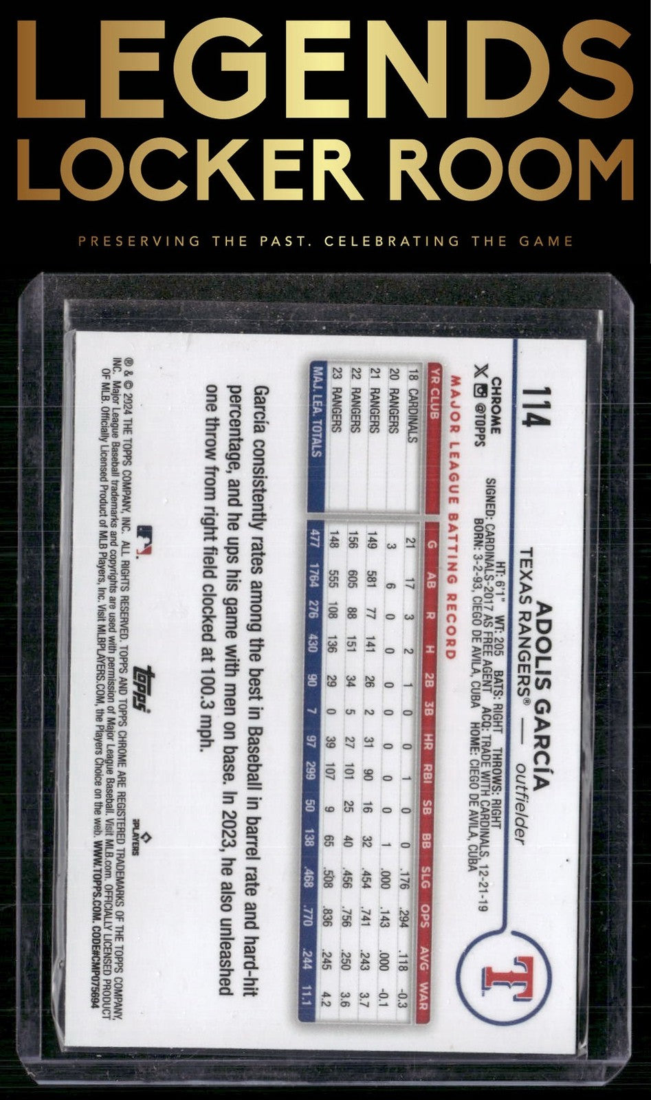 2024 Topps Chrome #114 Adolis García