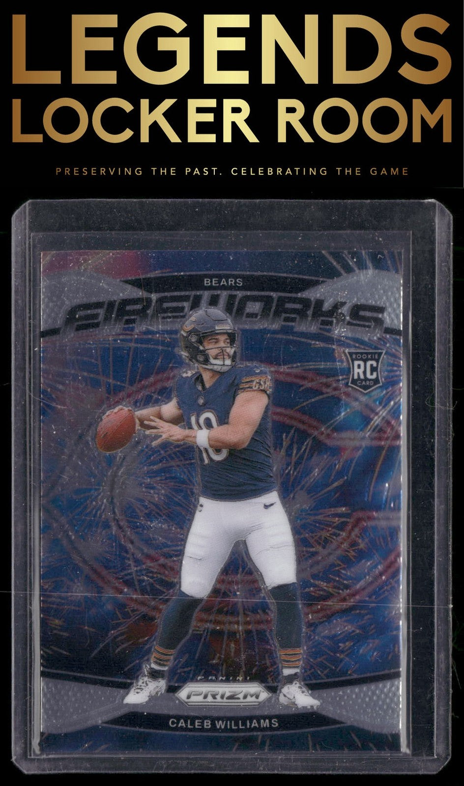 2024 Panini Prizm #25 Caleb Williams Fireworks