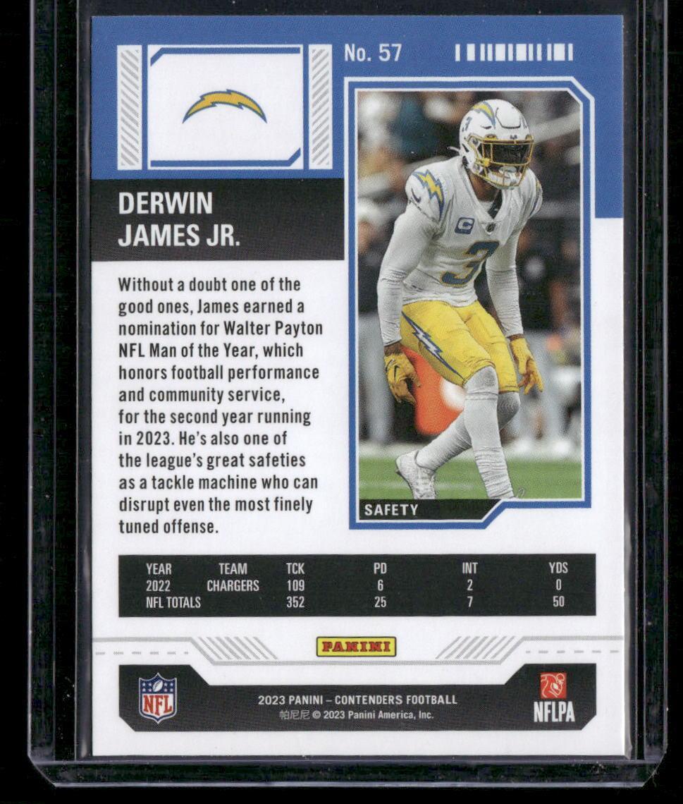 2023 Panini Contenders #57 Derwin James Jr.