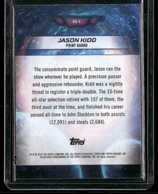 2023-24 Topps Chrome Cosmic #GG-5 Jason Kidd Galaxy Greats
