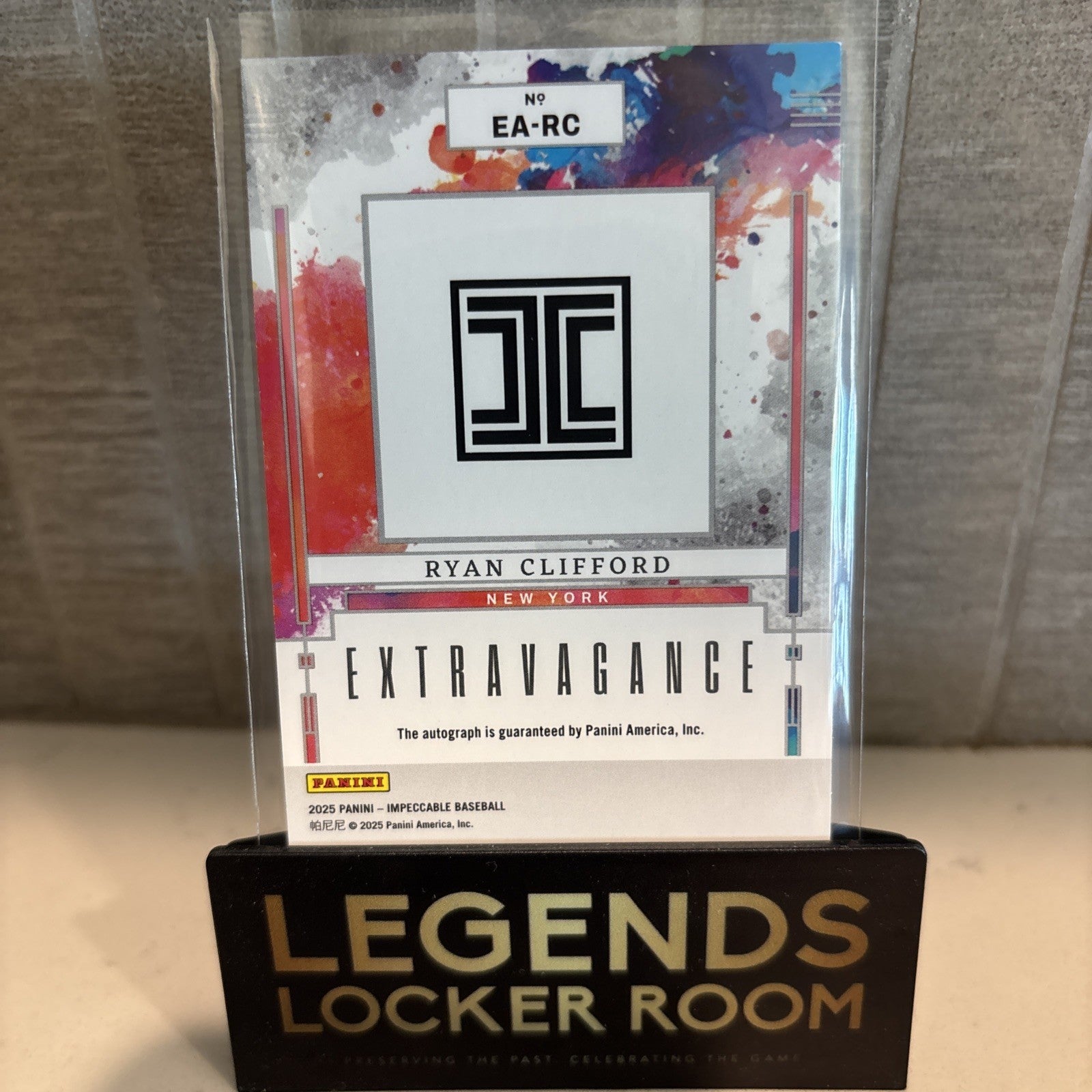 2025 Panini Impeccable Ryan Clifford Extravagance Auto /35