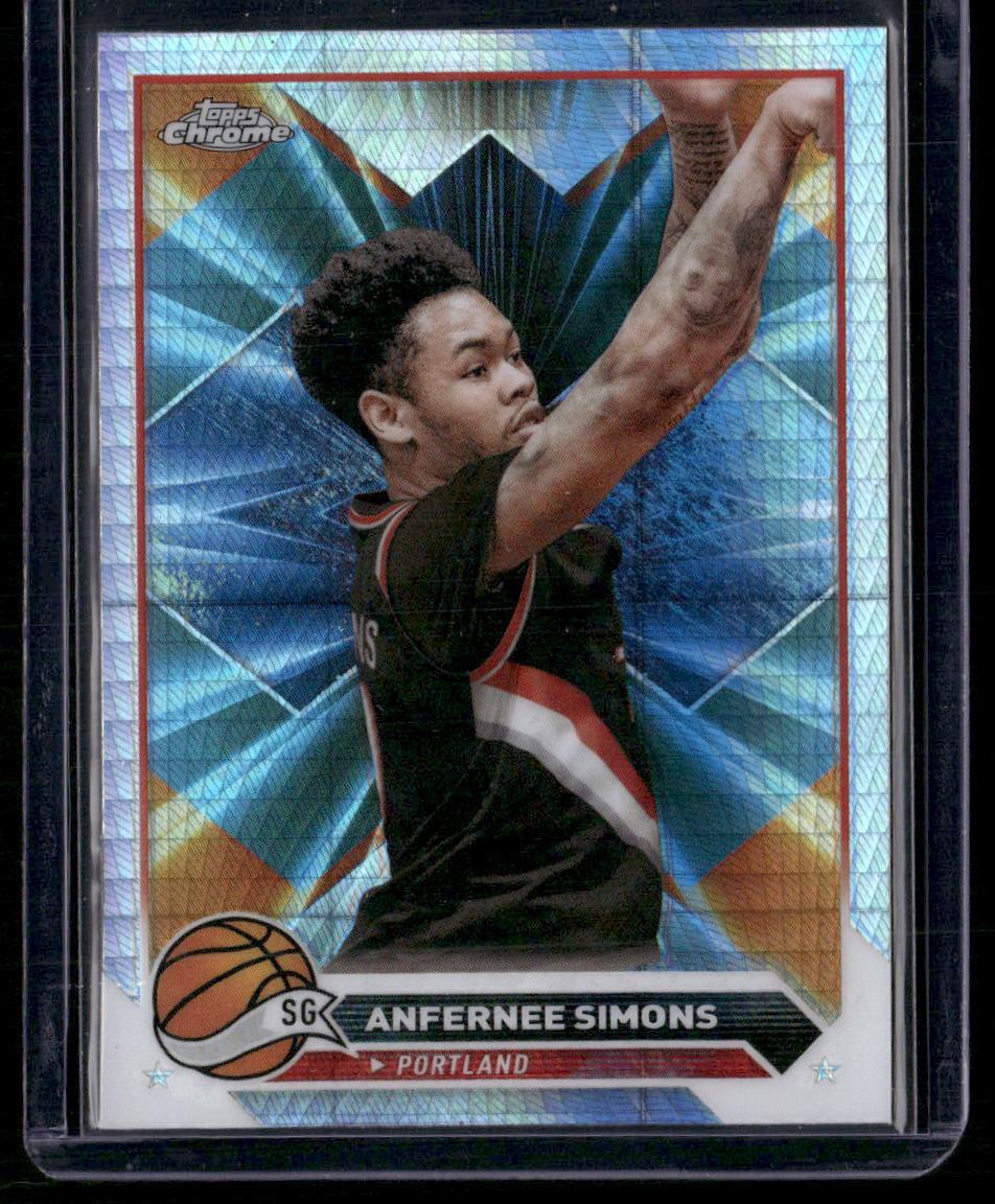2023-24 Topps Chrome #143 Anfernee Simons Prism Refractors
