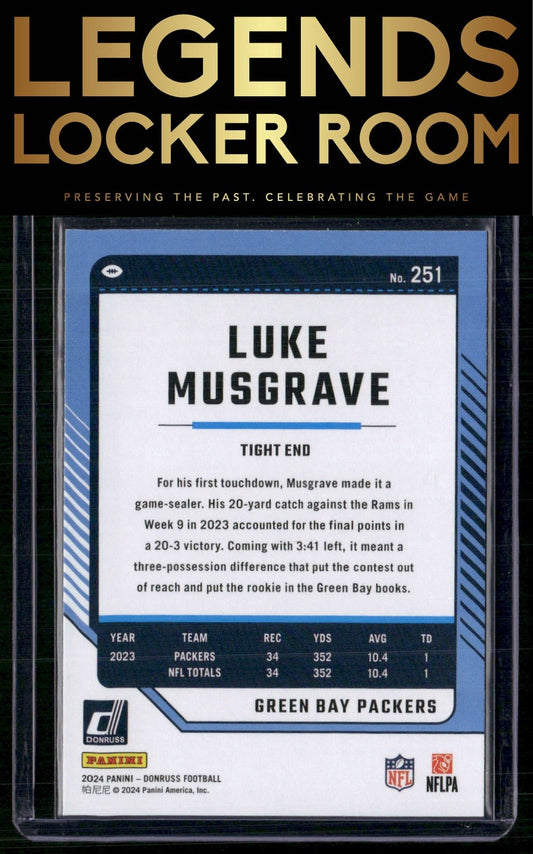 2024 Donruss #251 Luke Musgrave