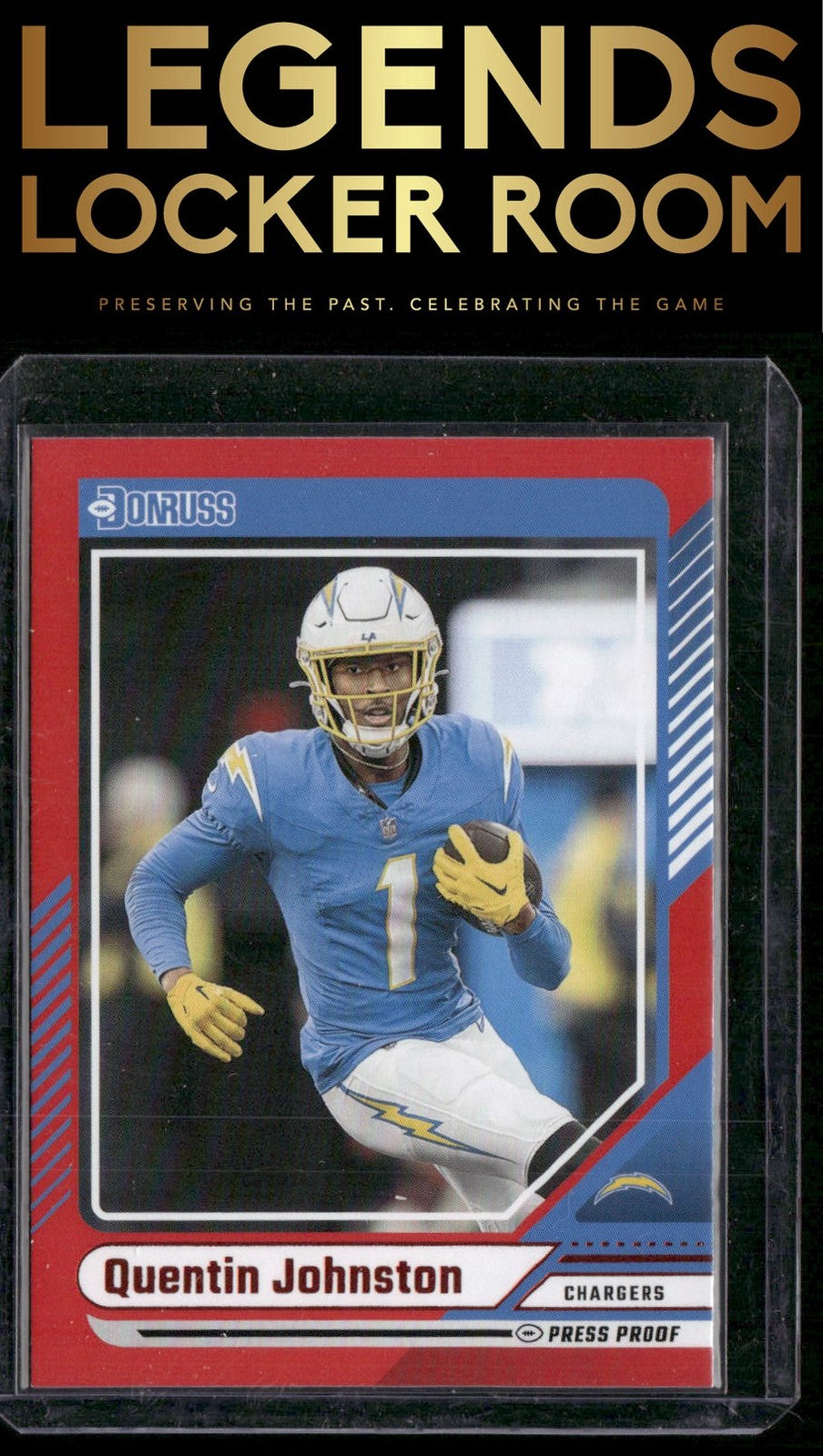 2024 Donruss #288 Quentin Johnston Press Proof Red