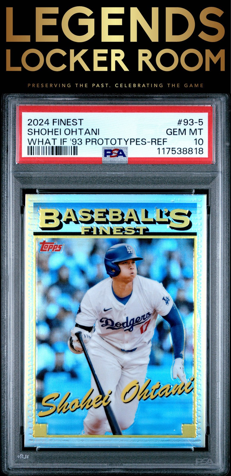 2024 Topps Finest What If 1993 Finest Prototypes Shohei Ohtani PSA 10