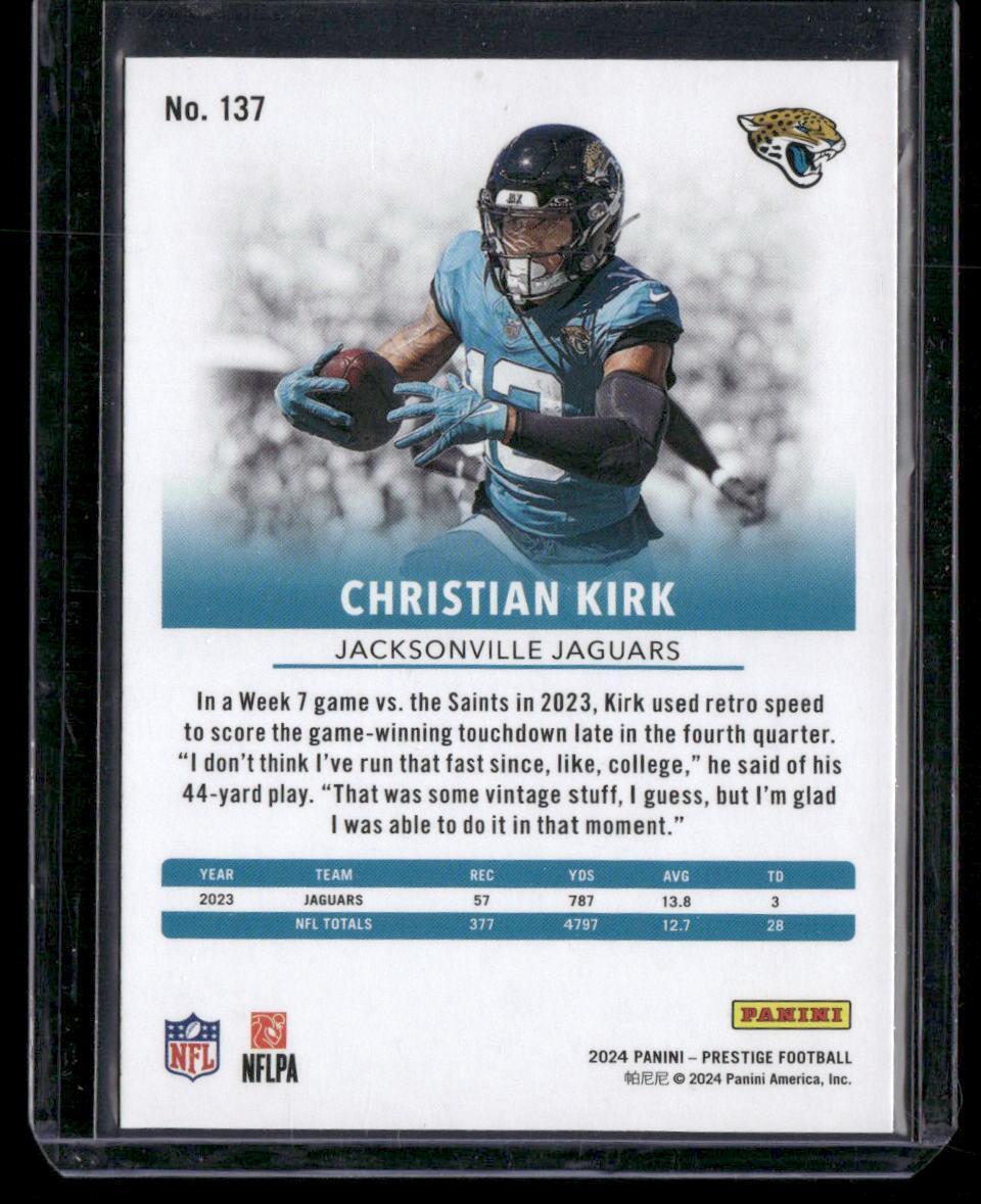 2024 Panini Prestige #137 Christian Kirk Dots Xtra Points