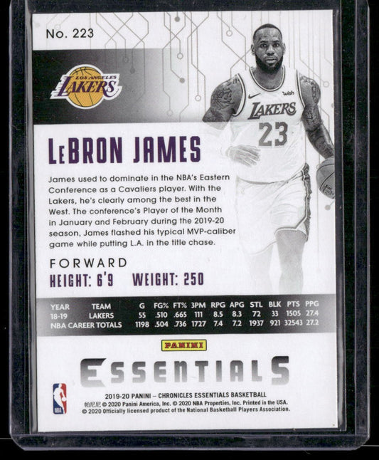 2019-20 Panini Chronicles #223 LeBron James