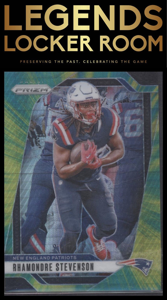 2024 Panini Prizm #195 Rhamondre Stevenson Hyper #/180