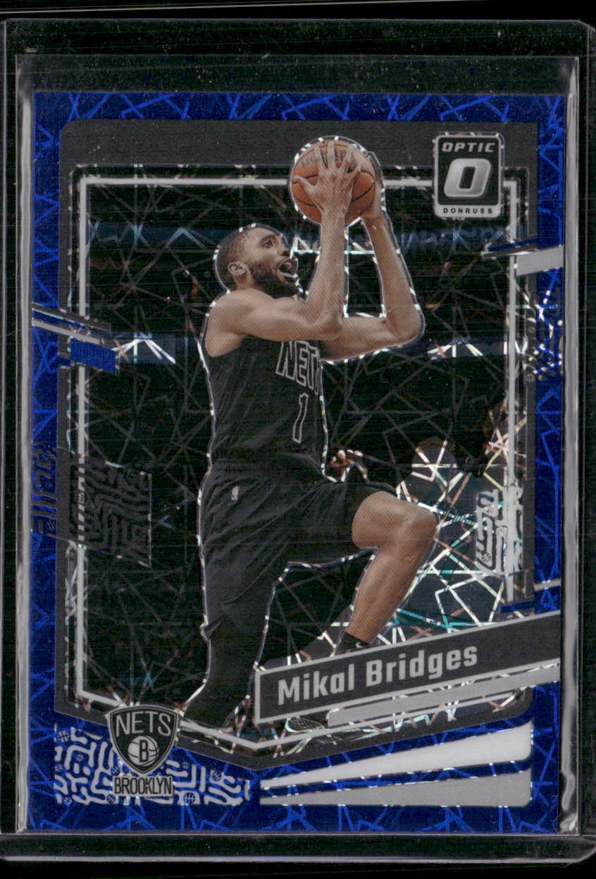 2023-24 Donruss Optic #199 Mikal Bridges Blue Velocity