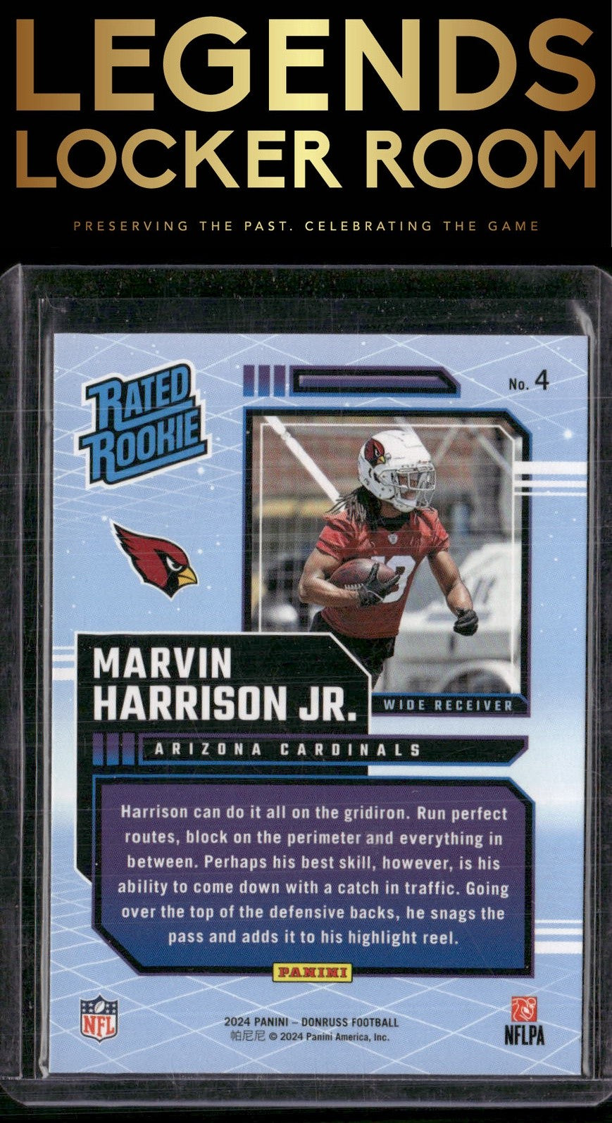 2024 Donruss #4 Marvin Harrison Jr. Rated Rookies Retro