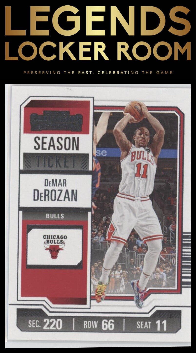 2023-24 Panini Contenders #48 DeMar DeRozan Game Ticket Red